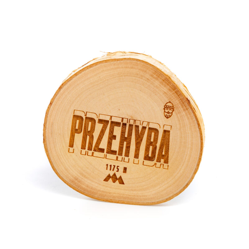 Drewniany magnes - Przehyba, drewniany magnes na lodówke, nowy sącz, beskid sądecki
