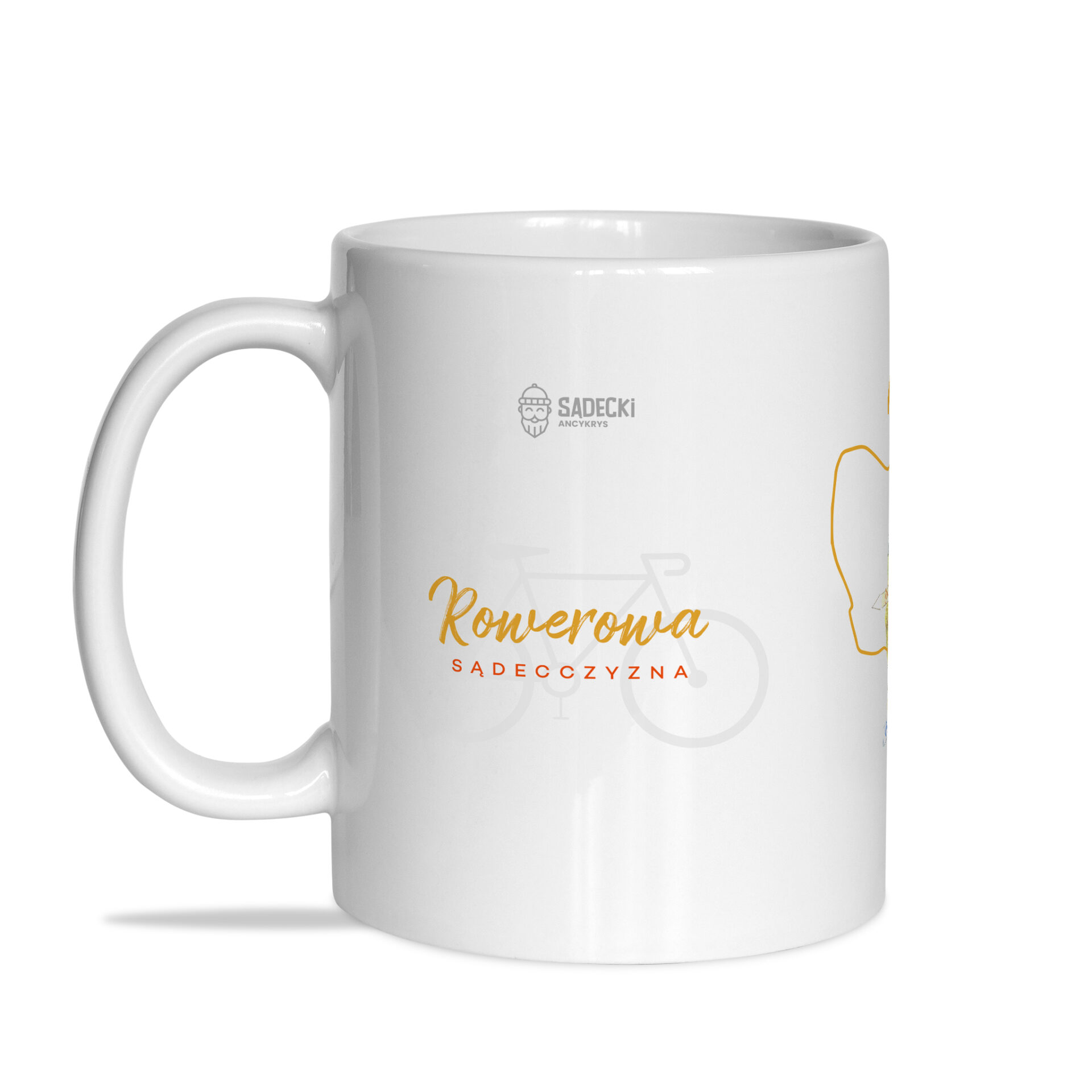 Kubek ceramiczny - Rowerowa Sądecczyzna - obrazek 2