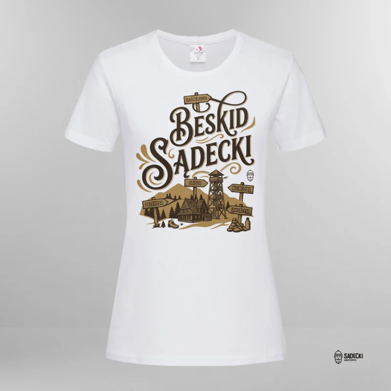 Koszulka damska bawełniana_Beskid Sądecki Koszulka damska bawełniana_Beskid Sądecki