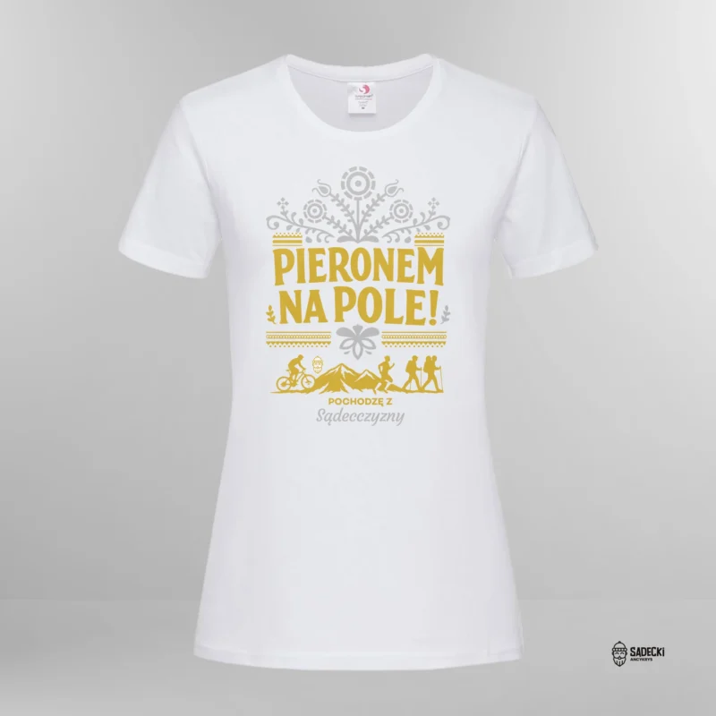 Koszulka damska bawełniana_Pieronem na Pole