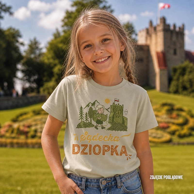 Koszulka dziecięca bawełniana_Sądecka dziopka