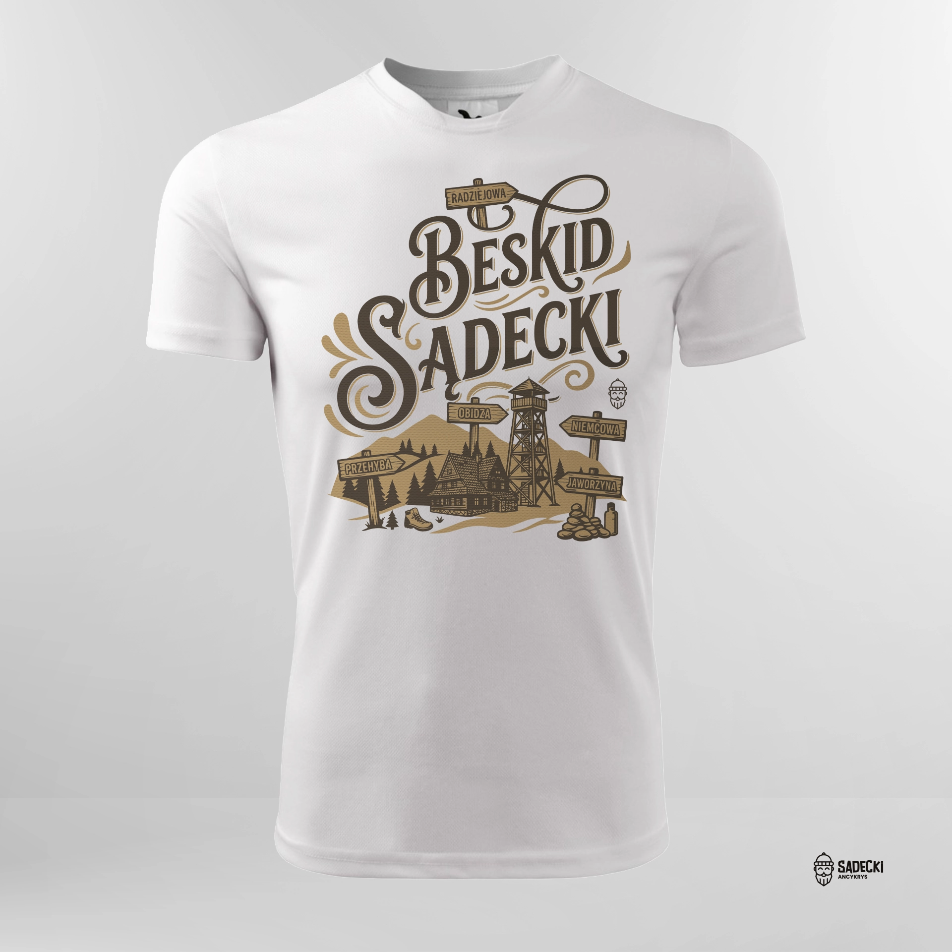 Koszulka Beskid Sądecki KOSZULKA SPORTOWA, ODDYCHAJĄCA PREZENT