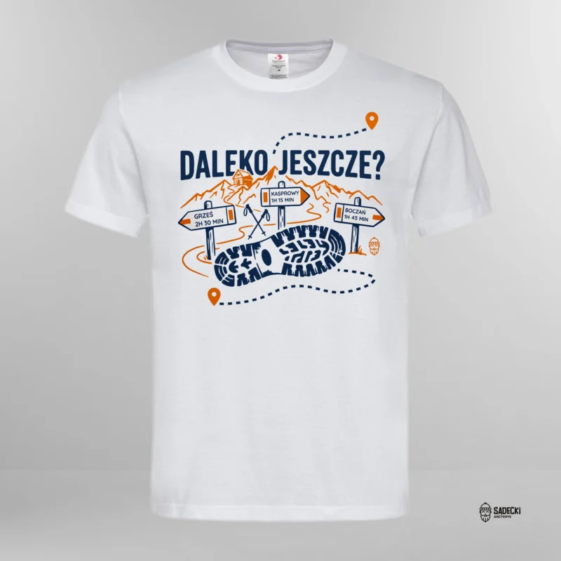 Koszulka męska bawełniana_Daleko jeszcze Koszulka męska bawełniana_Daleko jeszcze W