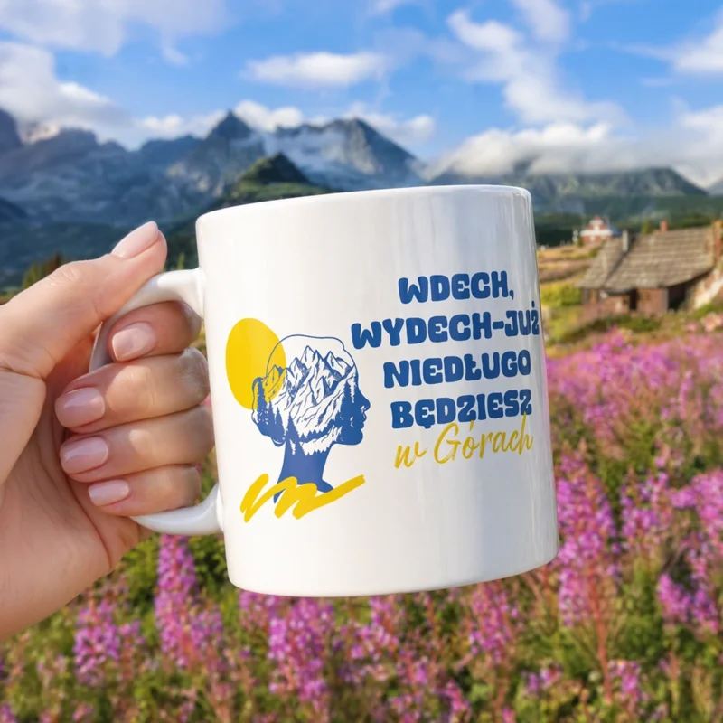 Kubek_Wdech Wydech Już niedług będziesz w górach
